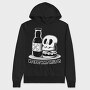 Skull Hamburguer And Beer Burguer, Hanorac Oversize Barbati (Unisex)