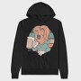Sloth Animal With Beer Cartoon, Hanorac Oversize Barbati (Unisex)