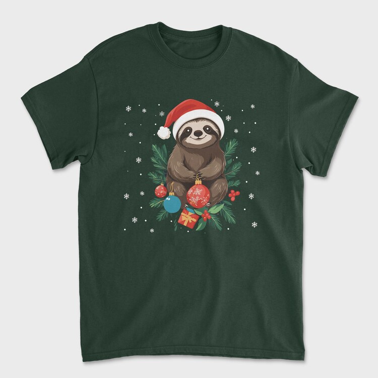 Sloth Christmas Tote, Tricou Barbati (Unisex)