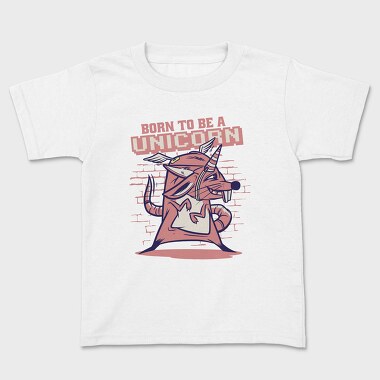 Mouse With Unicorn Horn And Wings, Tricou Copii