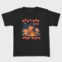 Mushroom Characters Bonfire Camping, Tricou Copii