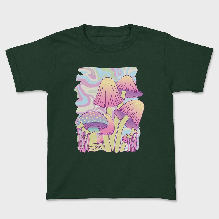 Mushrooms Psychedelic Nature, Tricou Copii