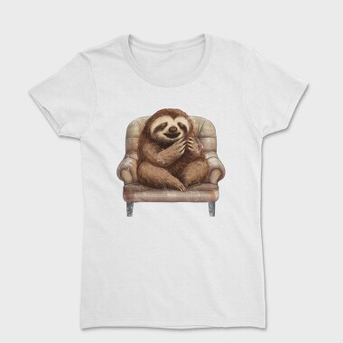 Sloth On A Chair Yawn, Tricou Femei