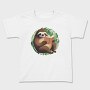Sloth Reading Book, Tricou Copii