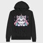 Unicorn Cat Kawaii Main Coon, Hanorac Oversize Barbati (Unisex)