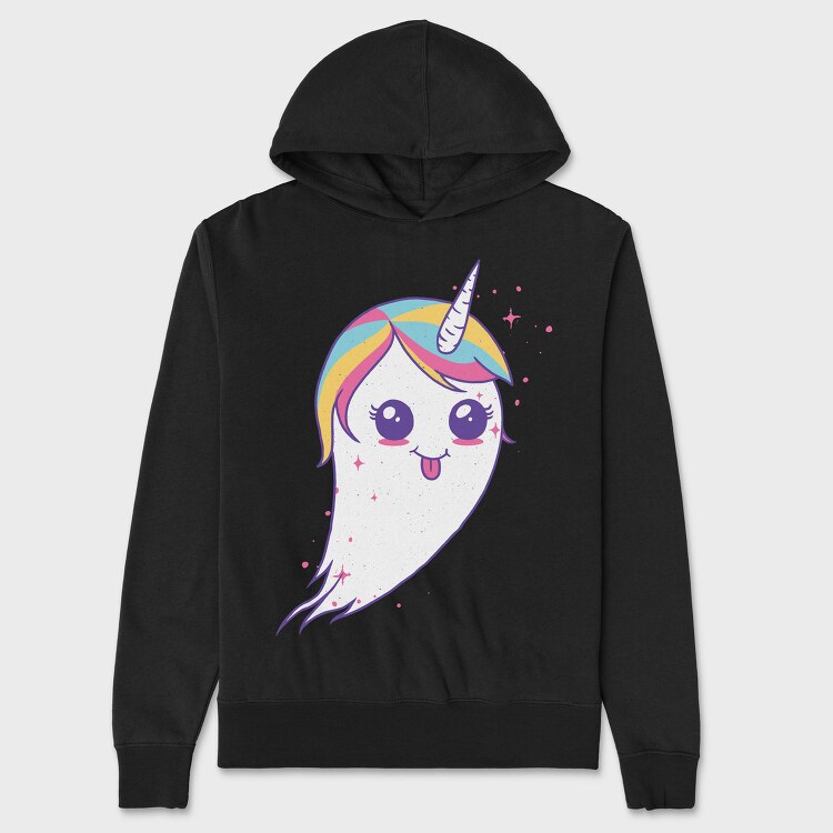 Unicorn Ghost, Hanorac Oversize Barbati (Unisex)