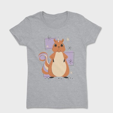 Unicorn Squirrel Animal Squirrcorn, Tricou Femei