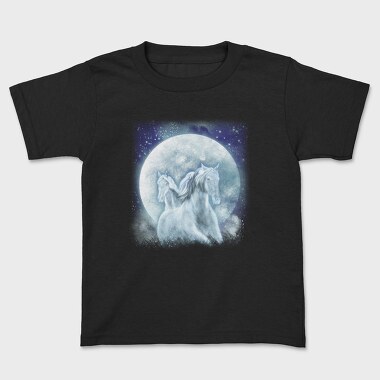 Mystic Horses Full Moon, Tricou Copii