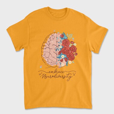 Neurodiversity Brain Mental Health, Tricou Barbati (Unisex)