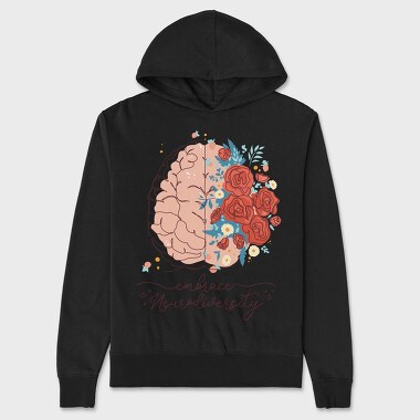 Neurodiversity Brain Mental Health, Hanorac Oversize Barbati (Unisex)