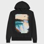 Niagara Falls Painting, Hanorac Oversize Barbati (Unisex)