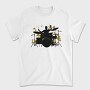 Vibrant Drummer Silhouette, Tricou Barbati (Unisex)