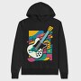 Vibrant Electric Guitar Colorful, Hanorac Oversize Barbati (Unisex)