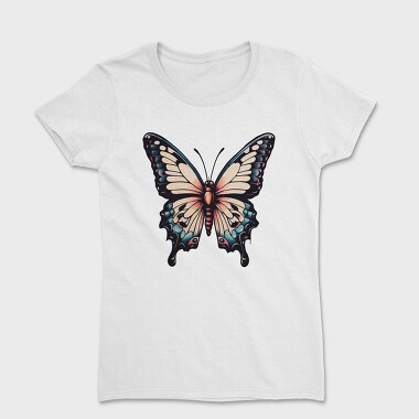 Vibrant Traditional Butterfly, Tricou Femei