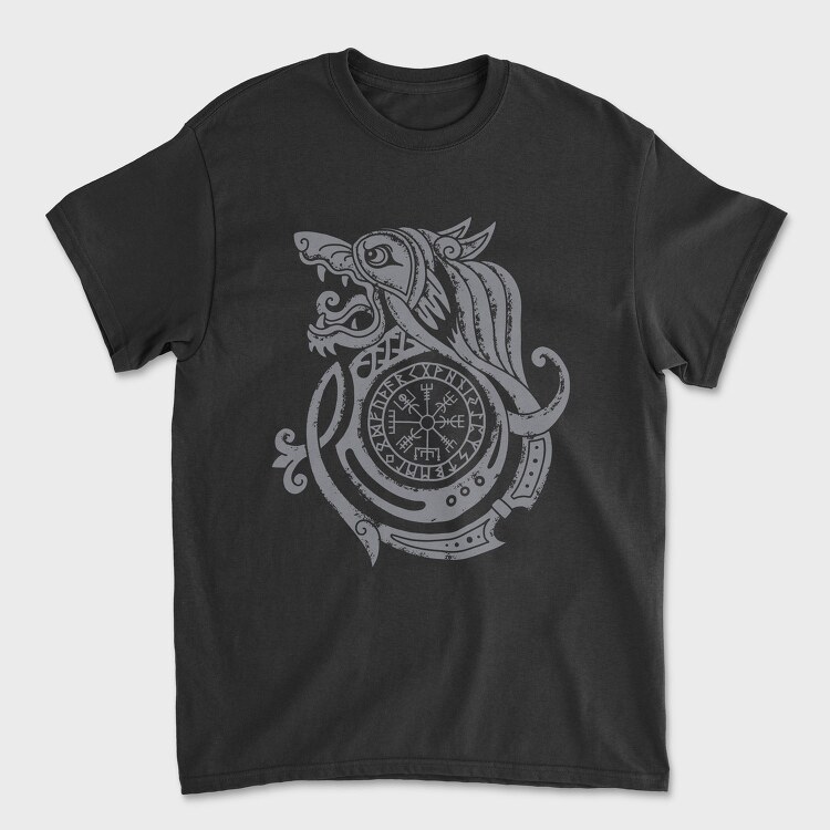 Viking Wolf, Tricou Barbati (Unisex)