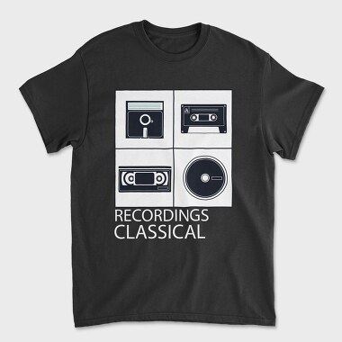 Vintage Audio Cassette Classical, Tricou Barbati (Unisex)