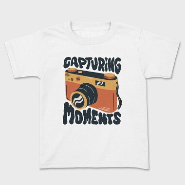 Vintage Camera Photography Capturing Moments, Tricou Copii