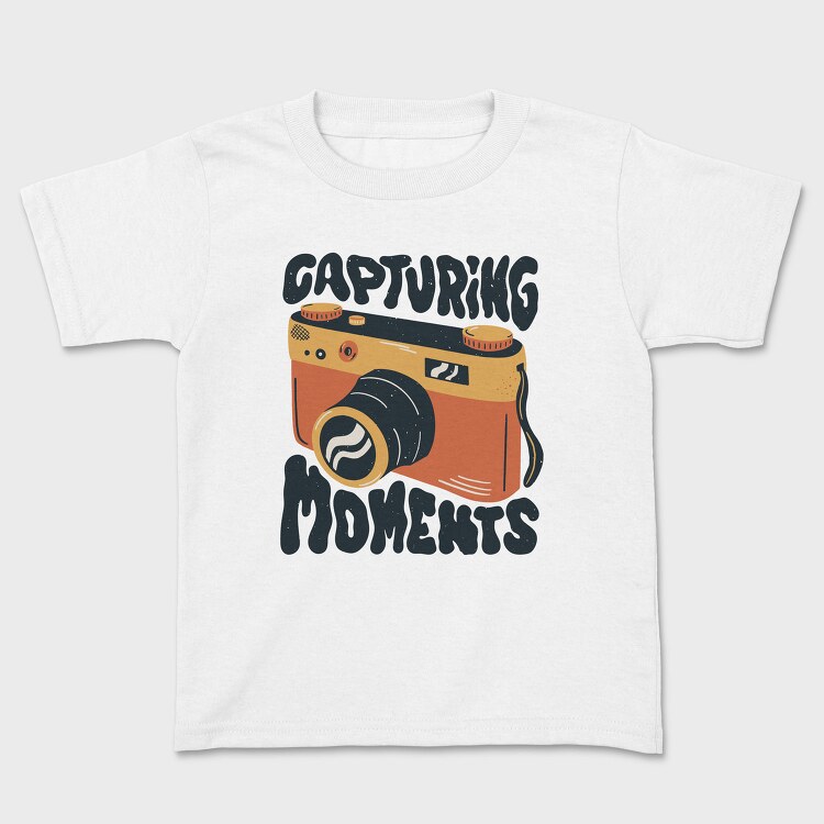 Vintage Camera Photography Capturing Moments, Tricou Copii