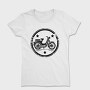 Vintage Moped Motorcycle Cyclomotor, Tricou Femei
