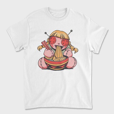 Voodoo Doll Eating Spaghetti, Tricou Barbati (Unisex)
