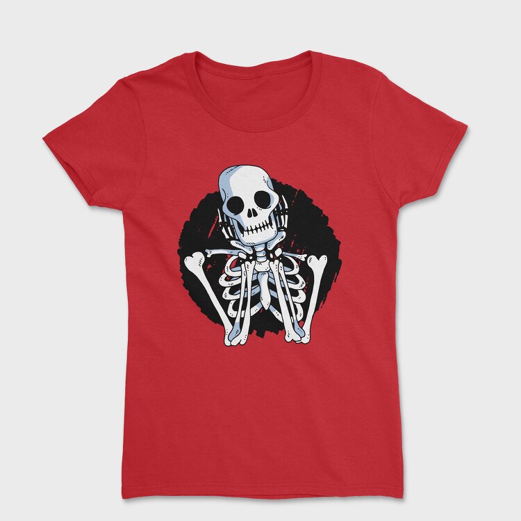 Waiting Skeleton Illustration 001, Tricou Femei