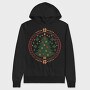 Pixelated Xmas Tree Ugly, Hanorac Oversize Barbati (Unisex)