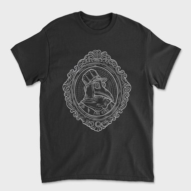 Plague Doctor Portrait, Tricou Barbati (Unisex)