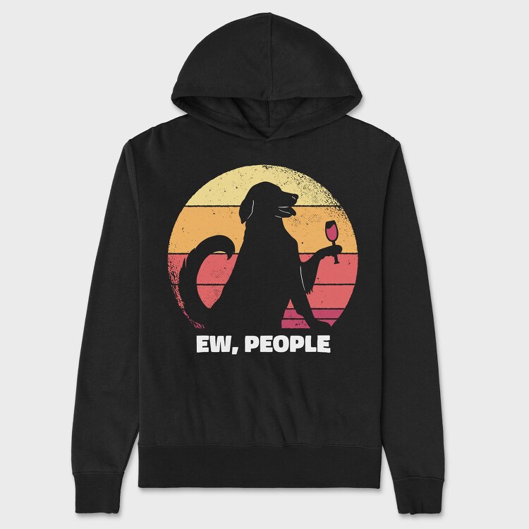 Dog Ew People, Hanorac Oversize Barbati (Unisex)