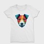 Polygonal Jack Russell Dog 2, Tricou Femei