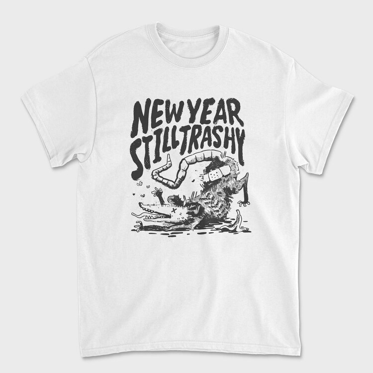 Possum Animal Anti New Year Still Trashy, Tricou Barbati (Unisex)