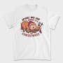 Wake Me Up When Its Christmas Sloth Sleeping, Tricou Barbati (Unisex)