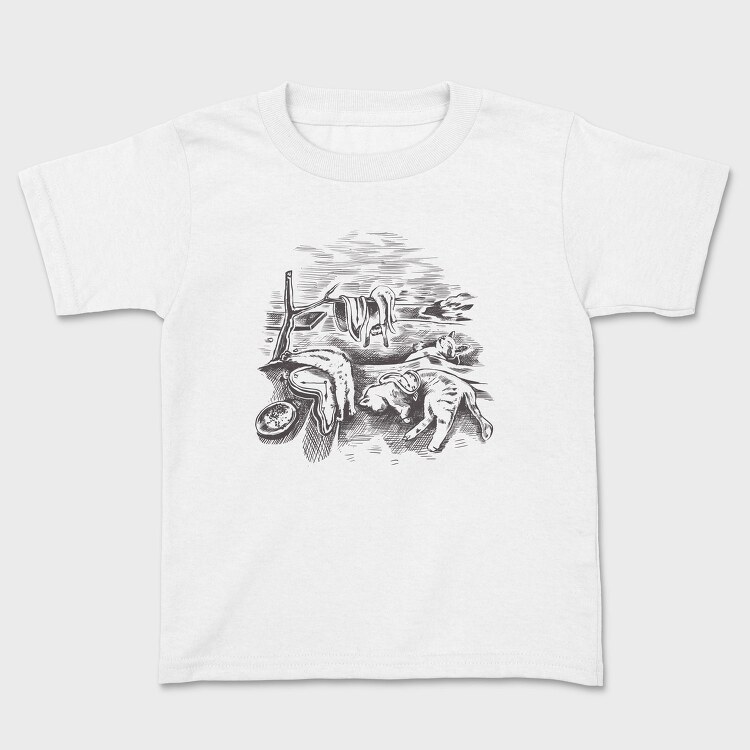 Watch And Cats Painting Parody, Tricou Copii