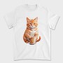 Watercolor Cat And Coffee, Tricou Barbati (Unisex)