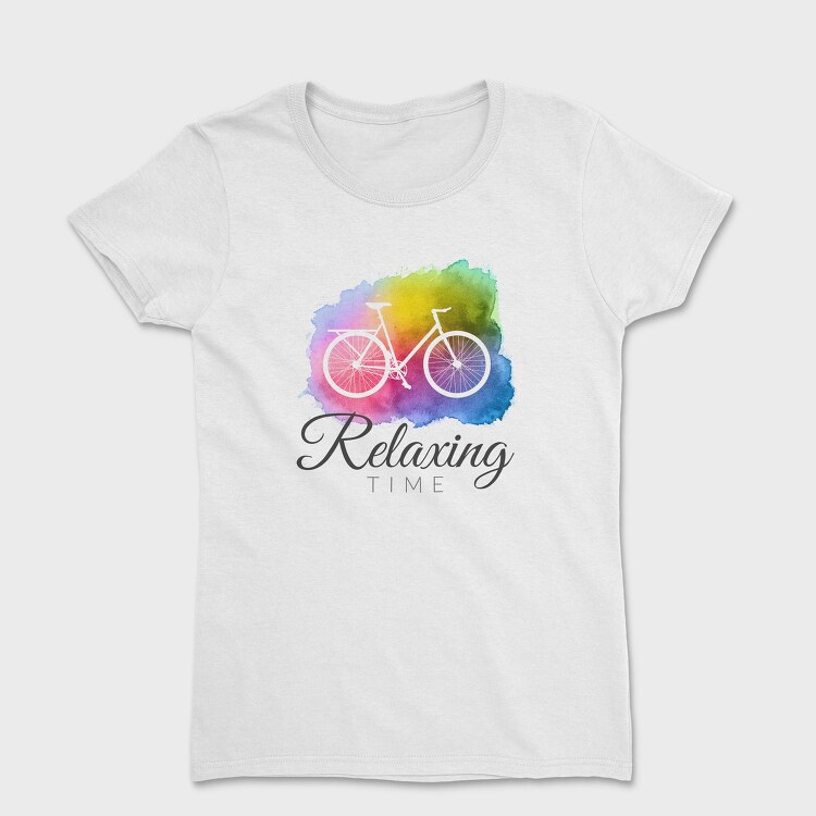 Watercolor Cycling Logo 001, Tricou Femei