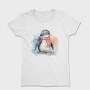 Watercolor Penguin Mug, Tricou Femei