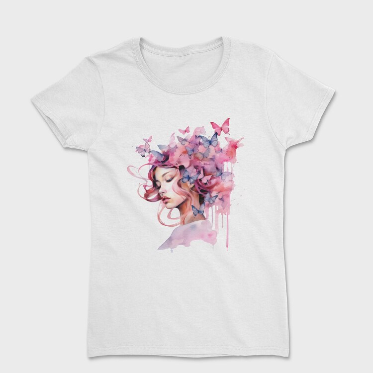 Woman With Butterflies, Tricou Femei