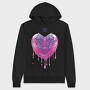 Y3K Dripping Heart Melt, Hanorac Oversize Barbati (Unisex)