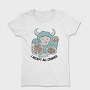 Yeti Monster Eating Cookies, Tricou Femei
