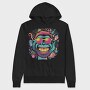 Psychedelic Ape Wearing Sunglasses, Hanorac Oversize Barbati (Unisex)