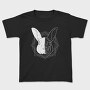 Rabbit Animal Divided Skull Head, Tricou Copii