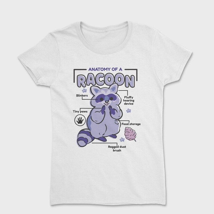 Raccoon Anatomy, Tricou Femei