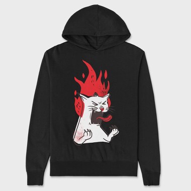 Raging Cat, Hanorac Oversize Barbati (Unisex)