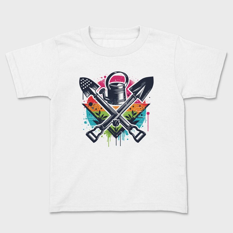 Rainbow Gardening Tools Graffiti, Tricou Copii