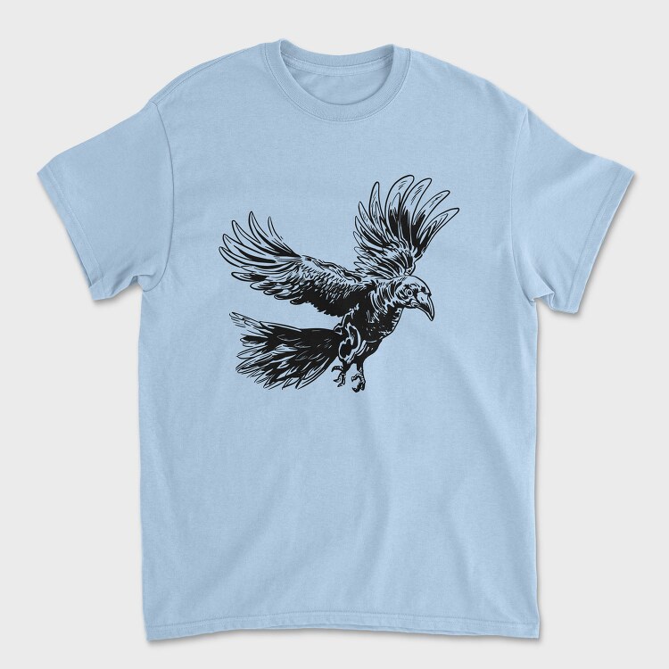 Raven Bird Animal Flying Flight, Tricou Barbati (Unisex)