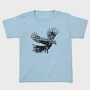 Raven Bird Animal Flying Flight, Tricou Copii