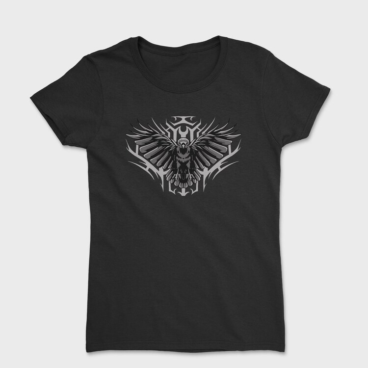 Raven Bird Flying Open Wings, Tricou Femei