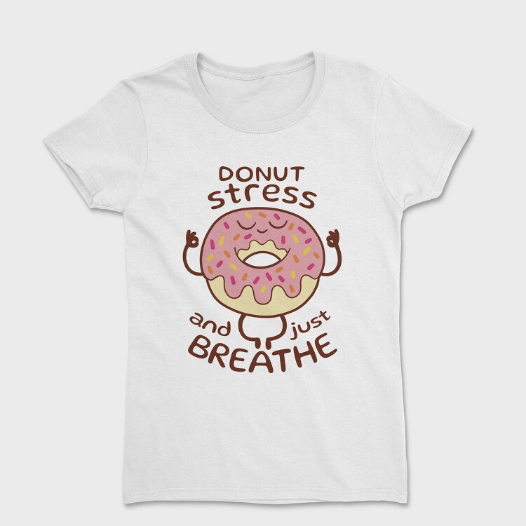 Yoga Donut Stress Relief, Tricou Femei