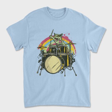 Zombie Cat Drummer, Tricou Barbati (Unisex)