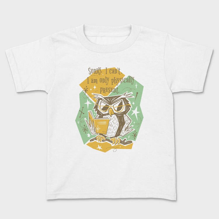 Reading Owl Retro, Tricou Copii