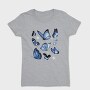 Realistic Blue Butterflies, Tricou Femei